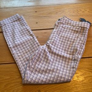 Purple Plaid Pants from Hollister